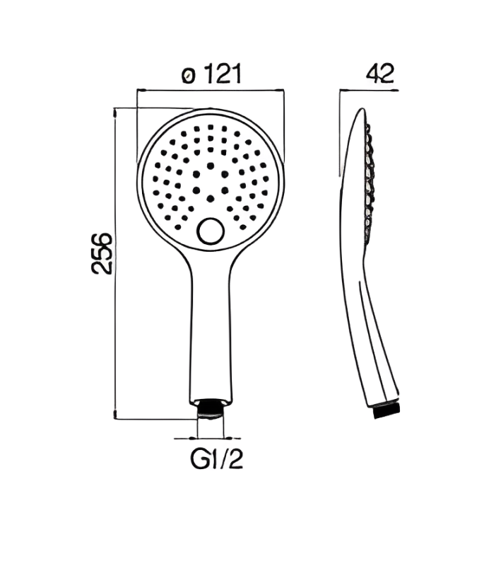 ZILVER HAND SHOWER ADJ 3 SPRAY HS-102 ::ID:: HS102