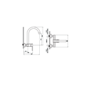 Zilver Wall Sink Mixer Wall With  Lever ::ID:: GX9715