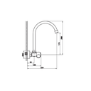 Zilver Sink Mixer Double Knob ::ID:: GX9115