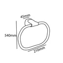 Zilver Cube Towel Ring (0813) ::ID:: 0813