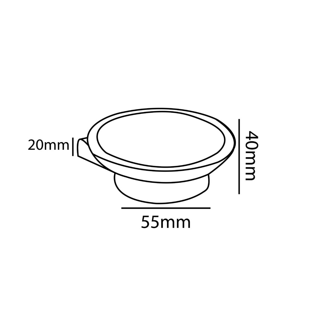 Zilver Cube Soap Dish (0816) 
