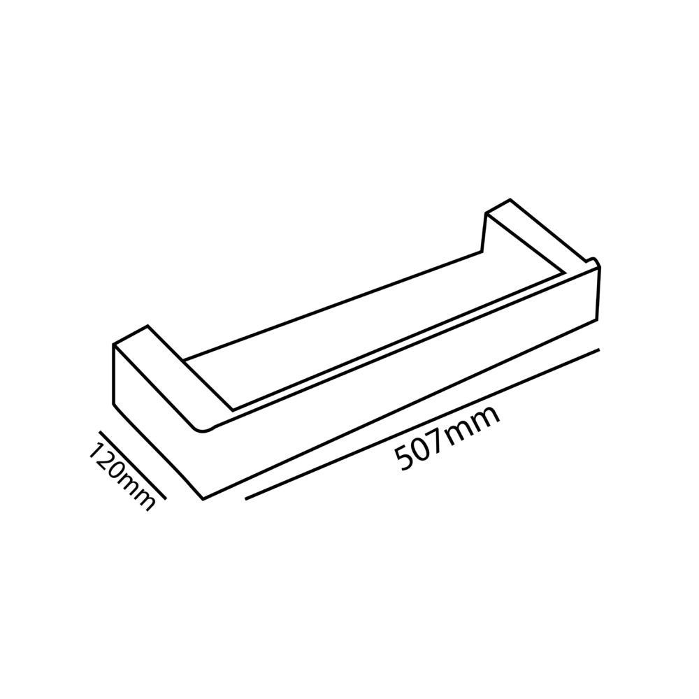 Zilver Stark Glass Shelf 0057 ::ID:: 0057