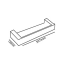 Zilver Stark Glass Shelf 0057 ::ID:: 0057