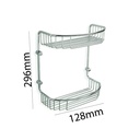 ZILVER SOAP BASKET DOUBLE STRAIGHT  (ZSB011)