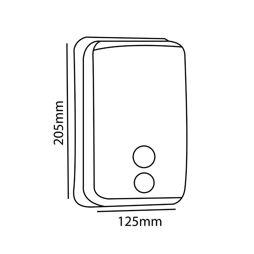 Zilver Soap Dispenser SS Square 0.5 L ::ID:: 302C