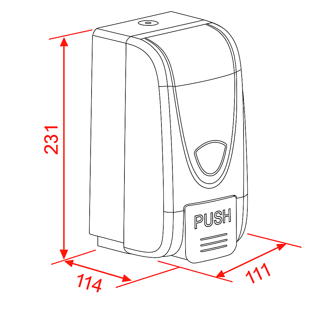Zilver Liquid Soap Disp.ABS ::ID:: BQ5940B