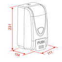 Zilver Liquid Soap Disp.ABS ::ID:: BQ5940B