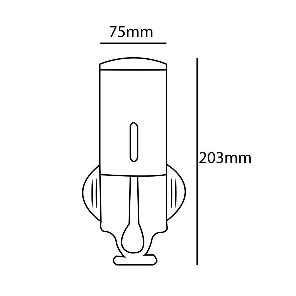 Zilver Soap Dispenser New 0.5 L ::ID:: ZSD01