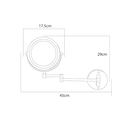 Zilver Magnifing Mirror With Light Touch::ID:: ZMM005