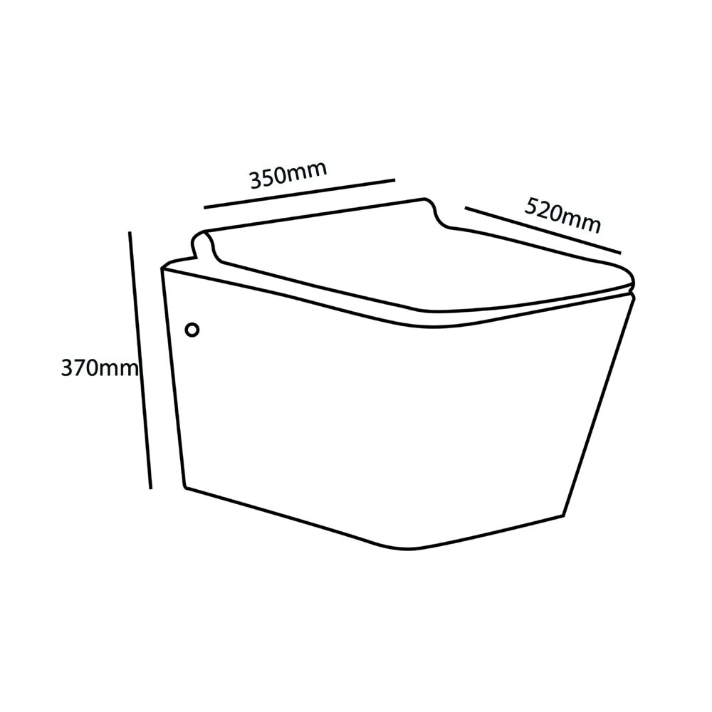 ZILVER WALL HUNG TOILET HEAVY BLACK ::ID:: ZWHT101MB