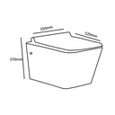 ZILVER WALL HUNG TOILET HEAVY BLACK ::ID:: ZWHT101MB