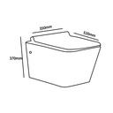 ZILVER WALL HUNG TOILET HEAVY BLACK ::ID:: ZWHT101MB