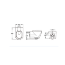 ZILVER NEW WALL HUNG TOILET (ZWHT102MB)