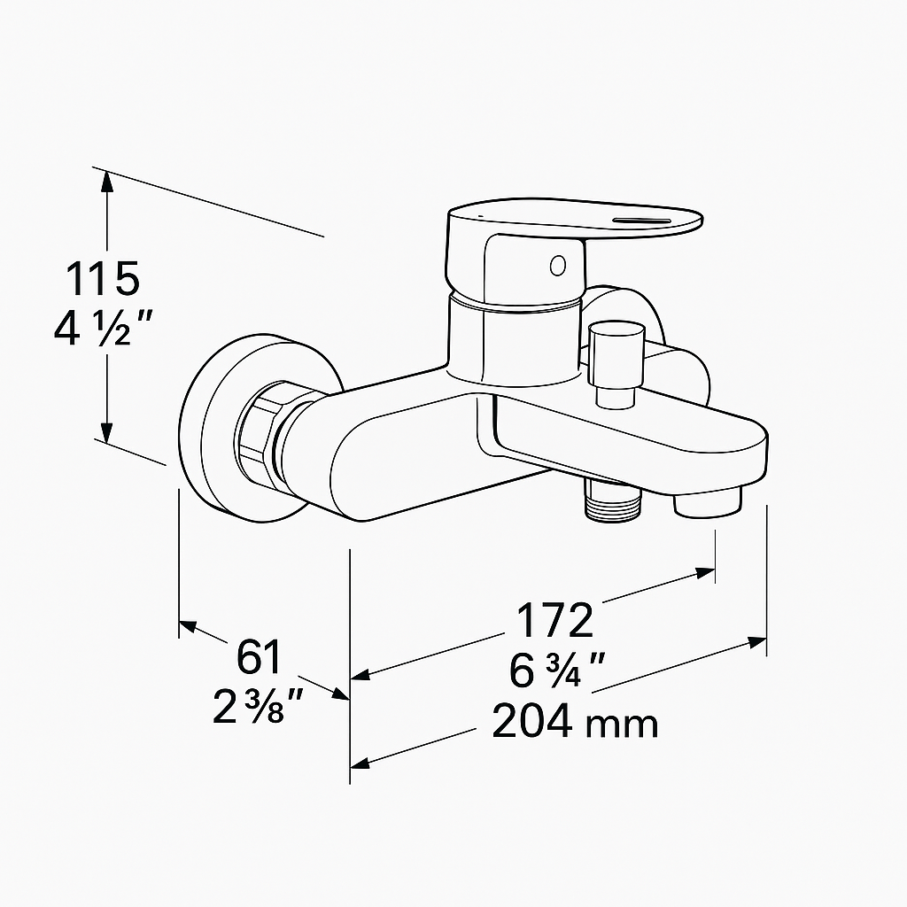 Gorhe Eurostyle Bath Mixer Only Body ::ID:: 33553002
