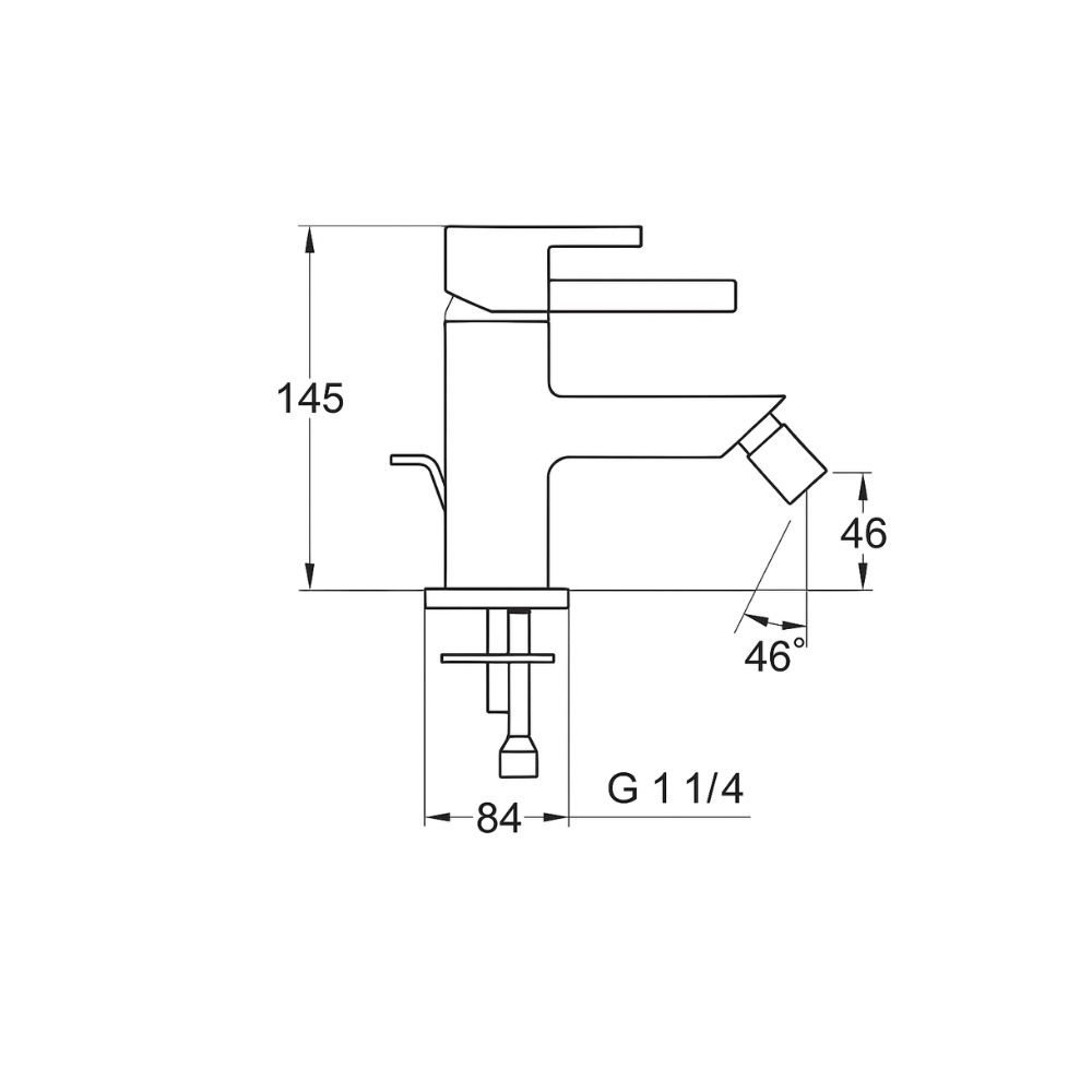 Gorhe Allure Single Lever Bidet Mixer (32147)