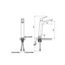 Zilver Titan Wash Basin Mixer Long ::ID:: ZTTN100