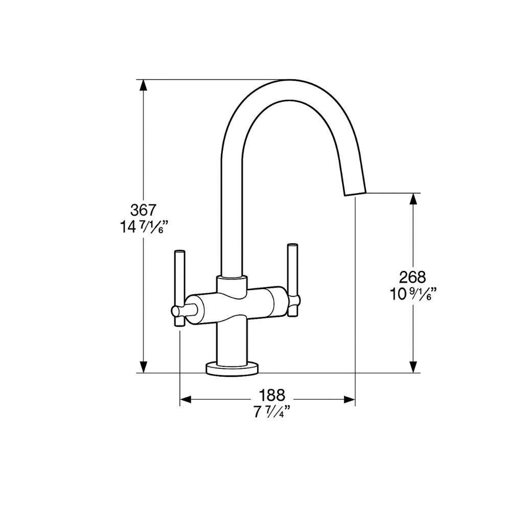 GR ATRIO BASIN MIXER  (21023)