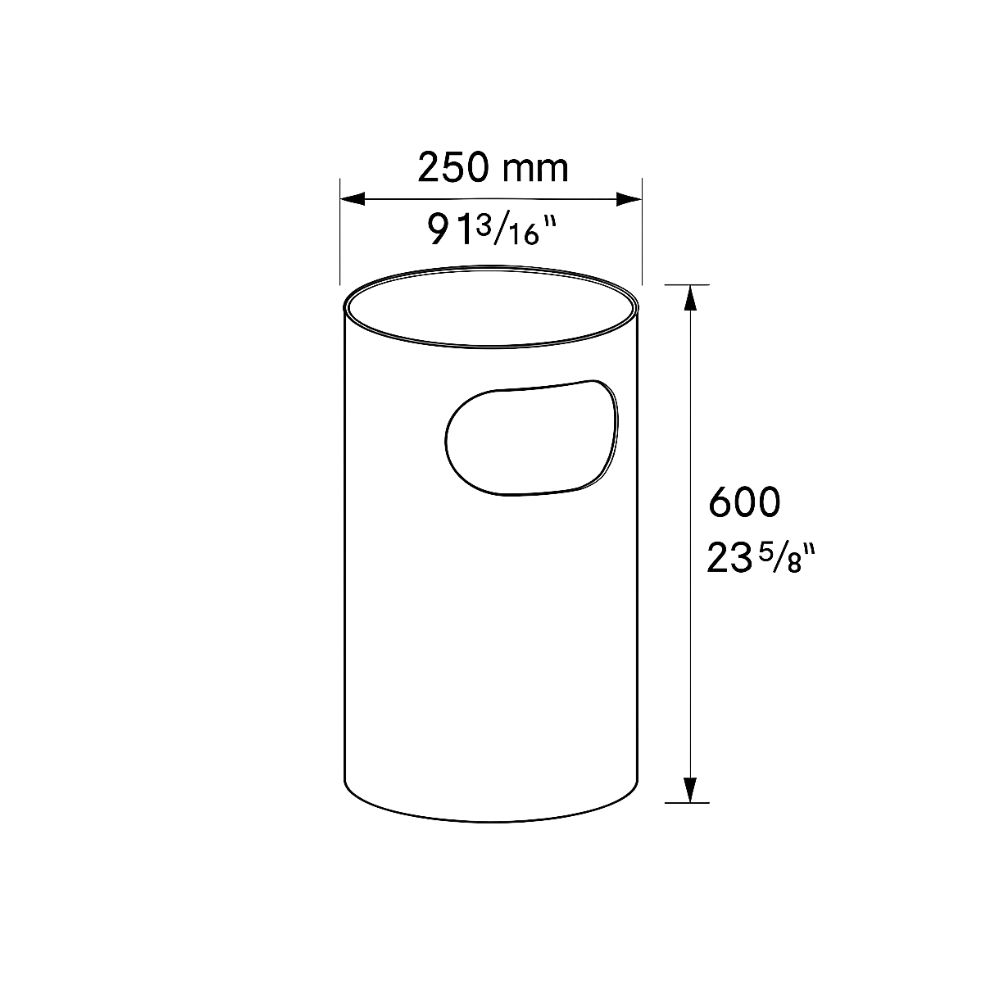 Inda Dustbin (AV4300AL) 
