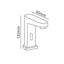 Zilver Sensor Basin Tap Square (Turkish) ::ID:: ZY9050T