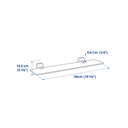 Inda Glass Shelf with Bracket (A2207)