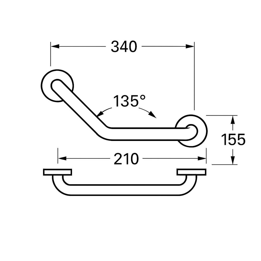 Inda Grab Bar Angle  Basket (A0491T) 