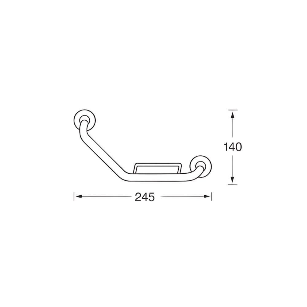 Inda Grab Bar Removable Basket(A0492T)