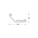 Inda Grab Bar Removable Basket(A0492T)