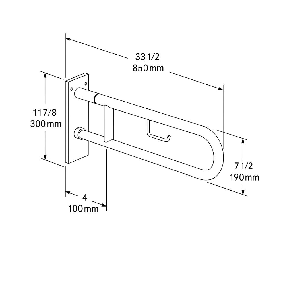 Inda Handicap Bar Vertical R/ARM(A0493BC ::ID:: A0493BCR