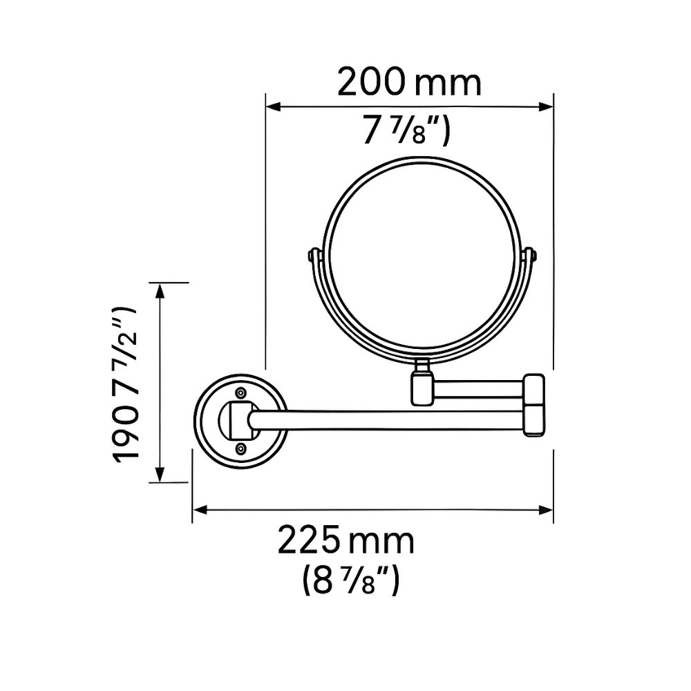 INDA MAGNIFING MIRROR -AV058CCR ::ID:: AV058CCR
