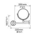 INDA MAGNIFING MIRROR -AV058CCR ::ID:: AV058CCR