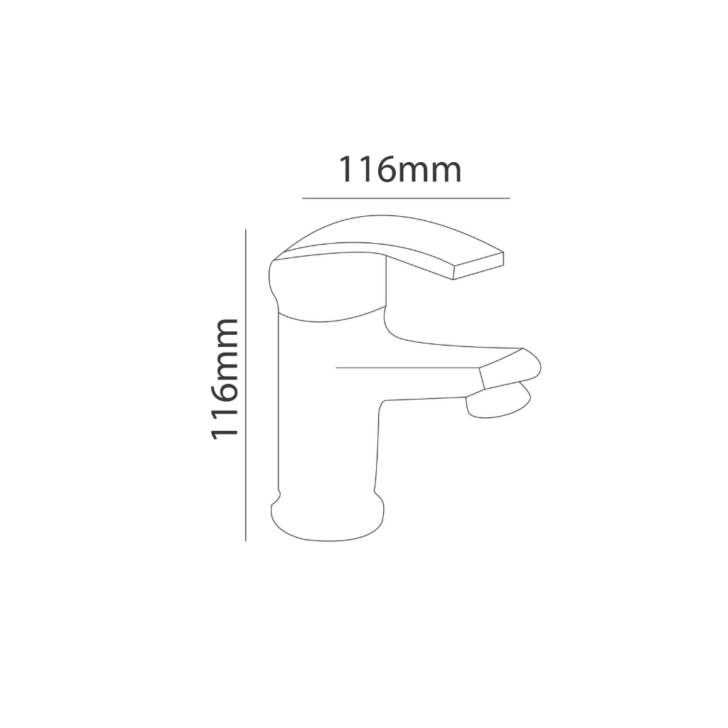 Zilver Talia Basin Mixer Normal ::ID:: ZTLI1001