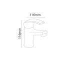 Zilver Talia Basin Mixer Normal ::ID:: ZTLI1001