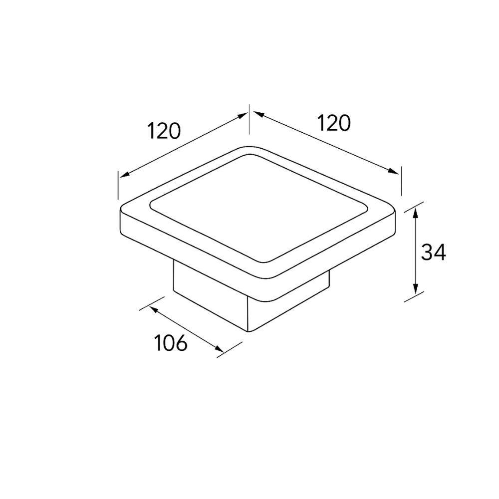 INDA FLOOR MOUNTED SOAP DISH  (AA0320CR)
