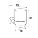 Inda Glass Holder (A25100CR)