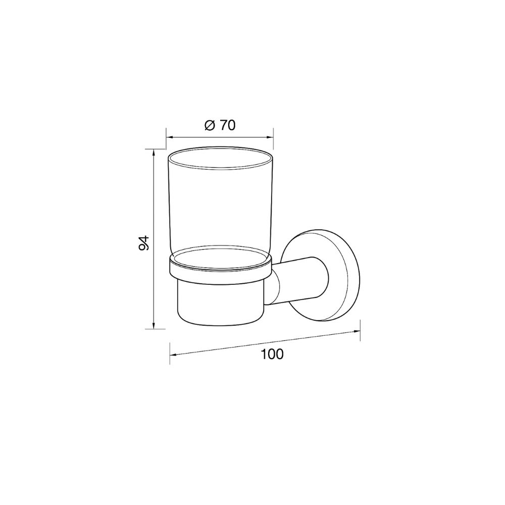 Inda Glass Holder ::ID:: A21100CR