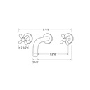 ZILVER BRIGHT WALL BASIN MIXER (EB322)