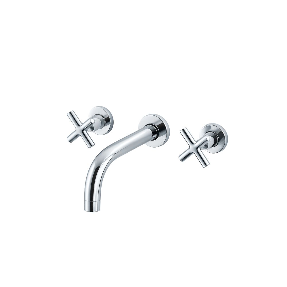 ZILVER BRIGHT WALL BASIN MIXER (EB322)
