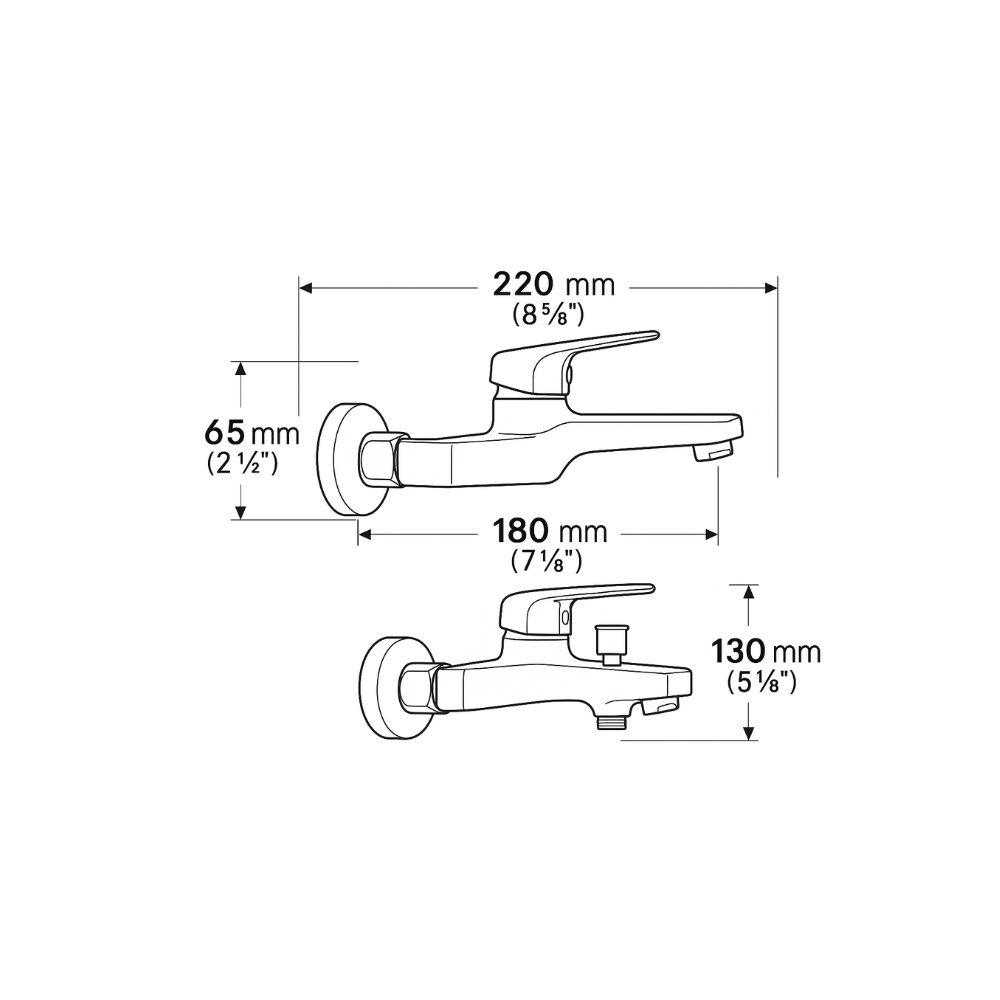 Zilver Ecoloop Bath Mixer ::ID:: ED319N
