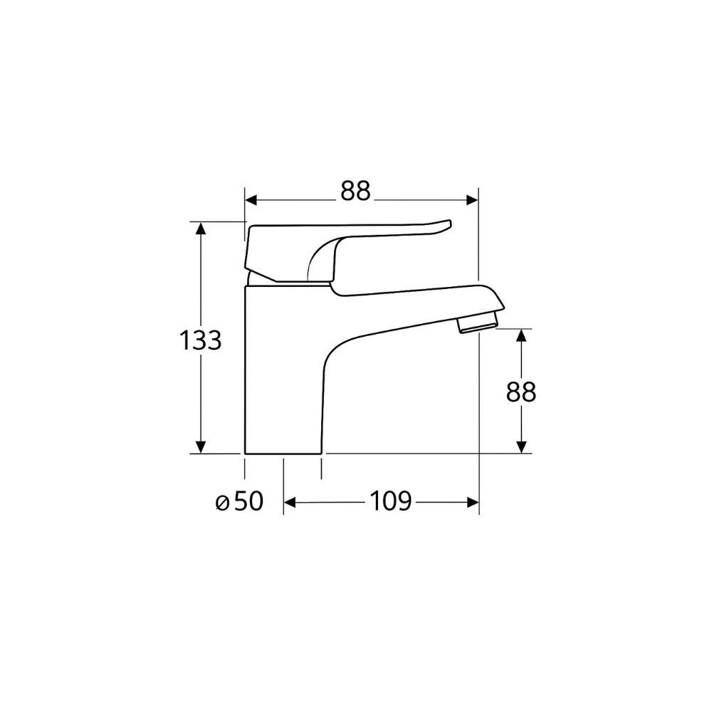 Zilver Econeue Basin Mixer Normal ::ID:: ED109N