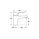 Zilver Econeue Basin Mixer Normal ::ID:: ED109N