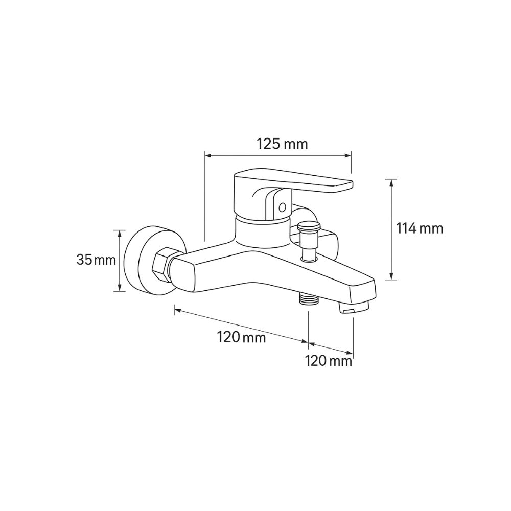 Zilver Econeue Bath Mixer (ED309N)