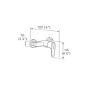 ZILVER ECONEUE SHOWER MIXER (NOV300)