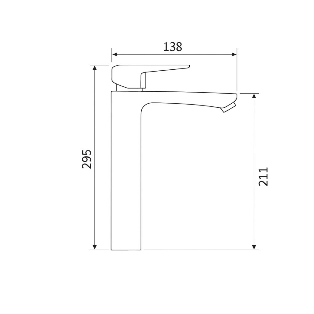 Zilver Pyramid Wash Basin Mixer (ZPYD100)