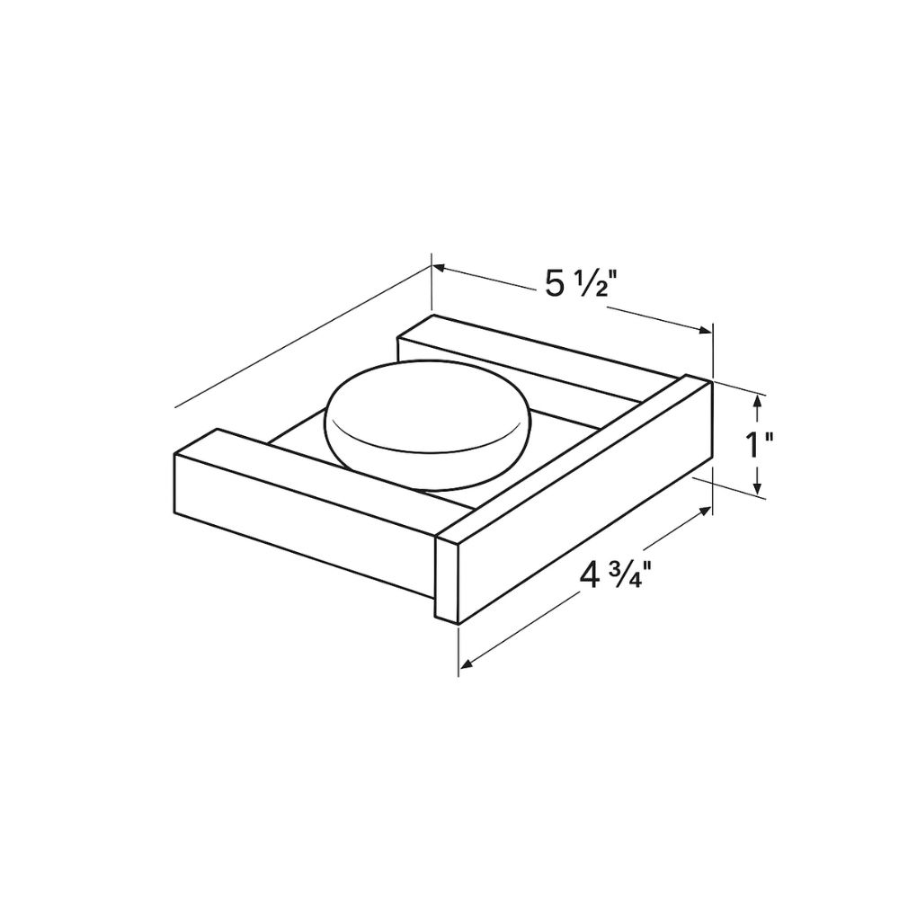Zilver Stark Soap Dish  (0056) 