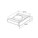 Zilver Stark Soap Dish  (0056) 