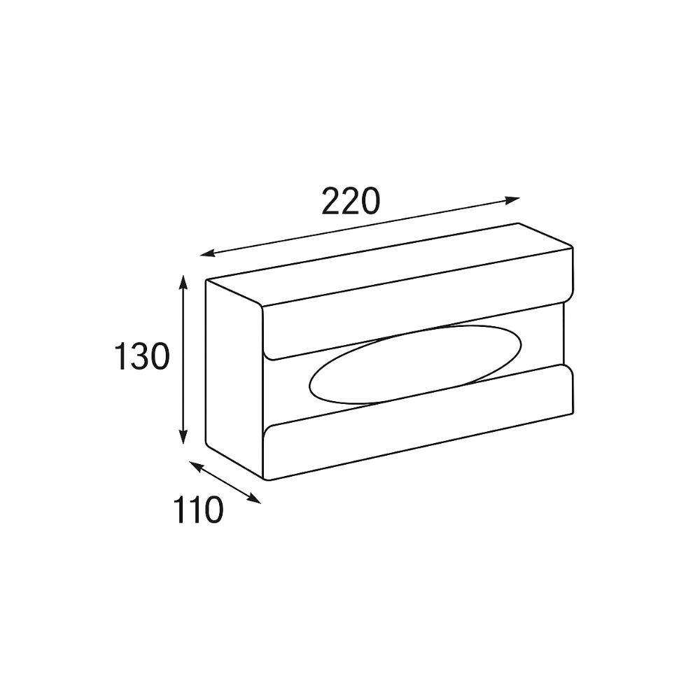 ZILVER TISSUE PAPER BOX ::ID:: EQ110
