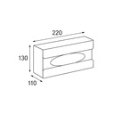 ZILVER TISSUE PAPER BOX ::ID:: EQ110