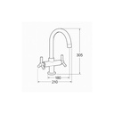 GROHE ATRIO BASIN MIXER (21019)