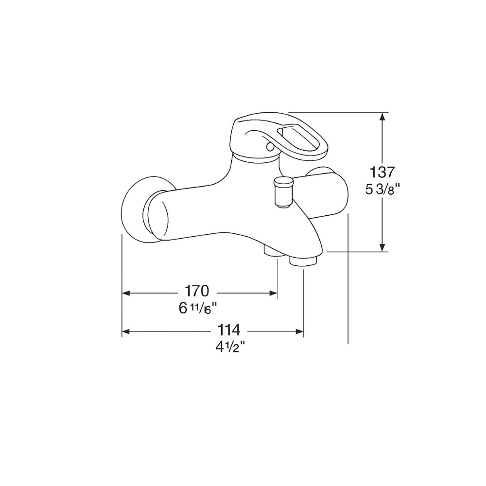 GROHE CHIARA BATH MIXER (33419RR)