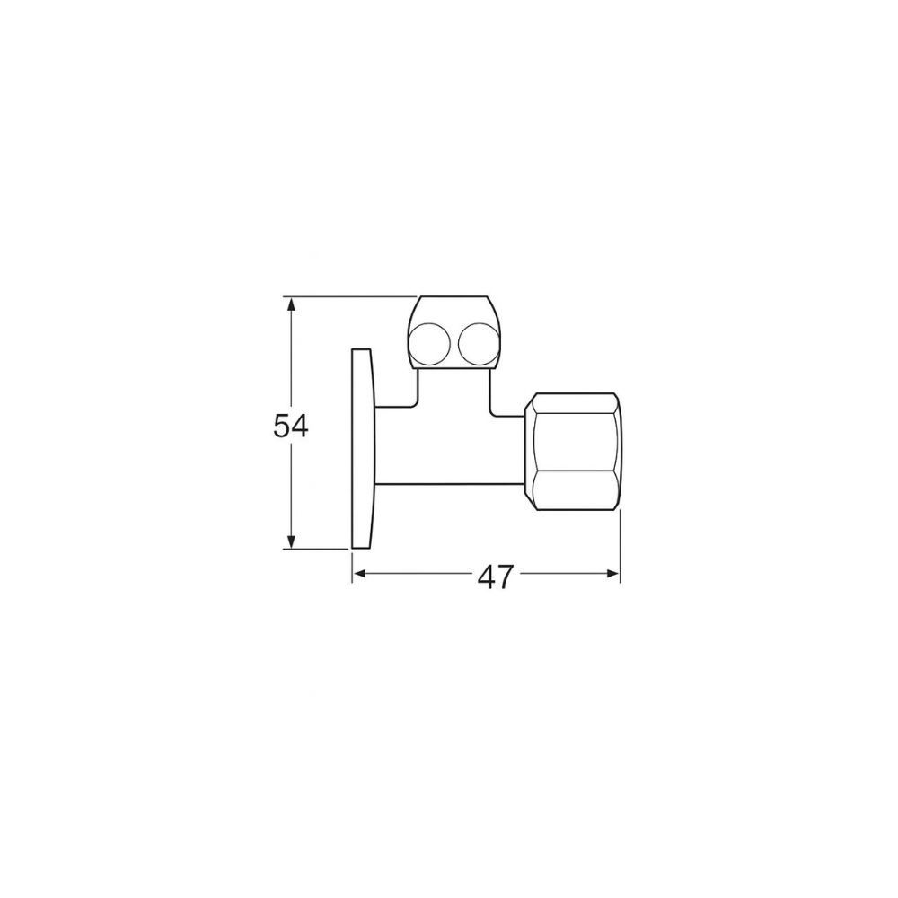 Grohe Angle Small valve 1/2 X 3/8 ::ID:: 22017